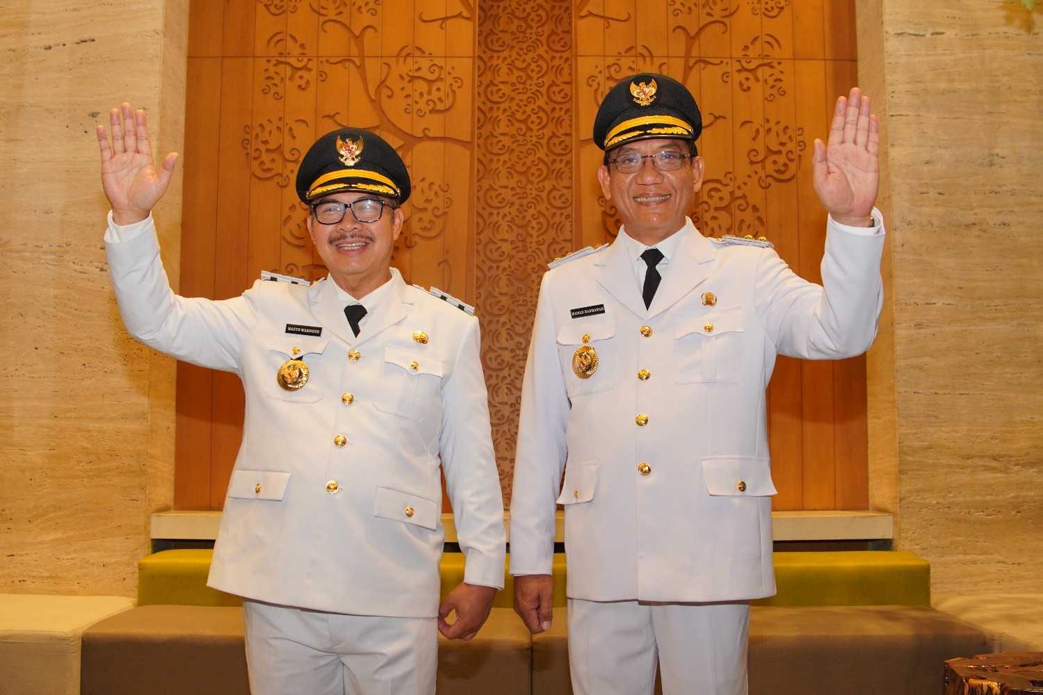 Wali Kota Jogja Hasto Wardoyo dan Wakil Wali Kota Jogja Wawan Harmawan