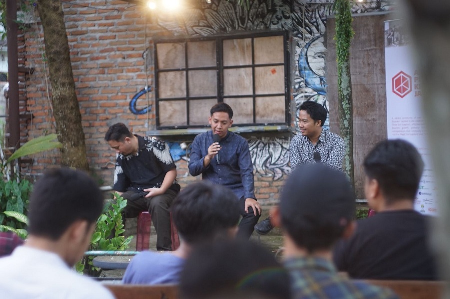 EKOSISTEM USAHA: Pertemuan para pengusaha dengan investor, yang diinisiasi atas kolaborasi antara Asosiasi Pengusaha Kreatif Jaya (APKJ) dengan dengan Innovative Academy Universitas Gadjah Mada (UGM).