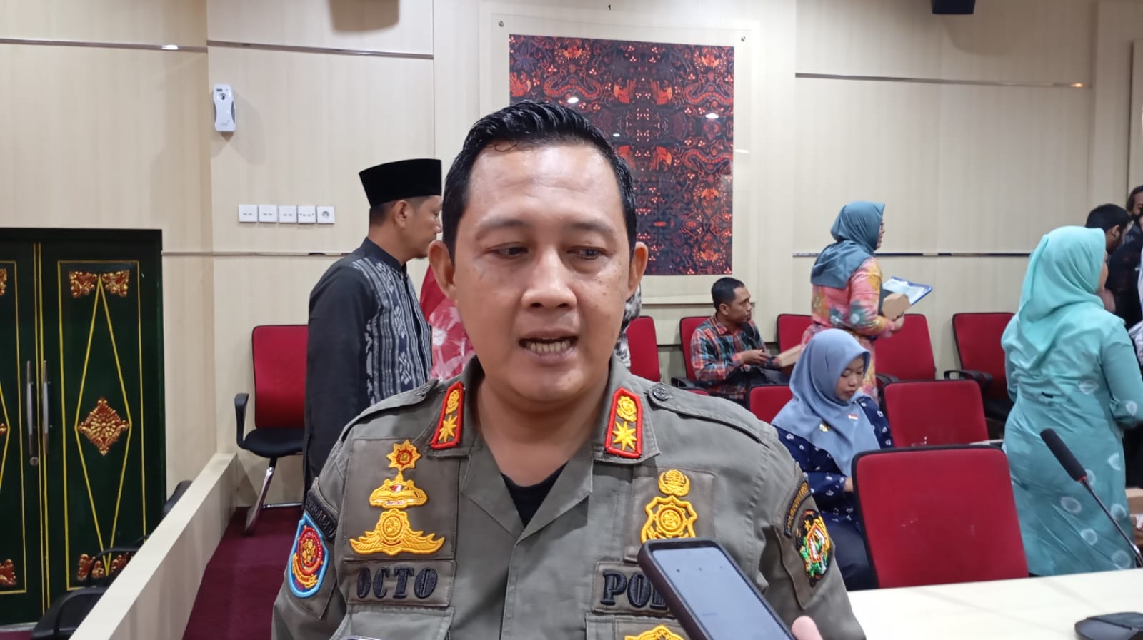 Kepala Satpol PP Kota Jogja Octo Noor Arafat saat ditemui, Kamis (27/2/2025).