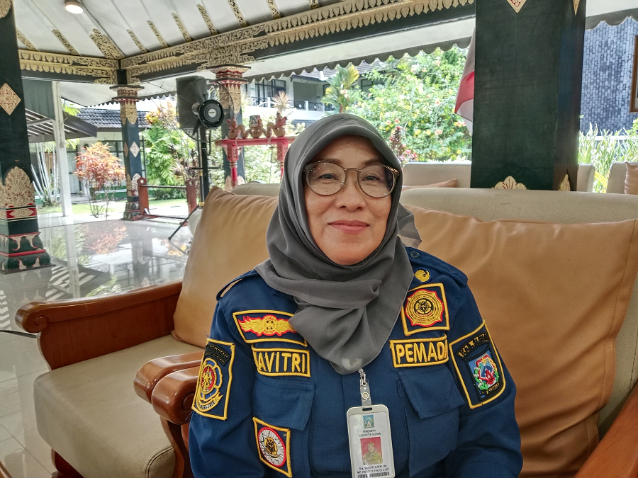 HEADSHOT: Kepala Satpol PP Sleman Shavitri Nurmala Dewi. Seluruh pelaku usaha hiburan wajib mengikuti jam operasional selama bulan Ramadan.