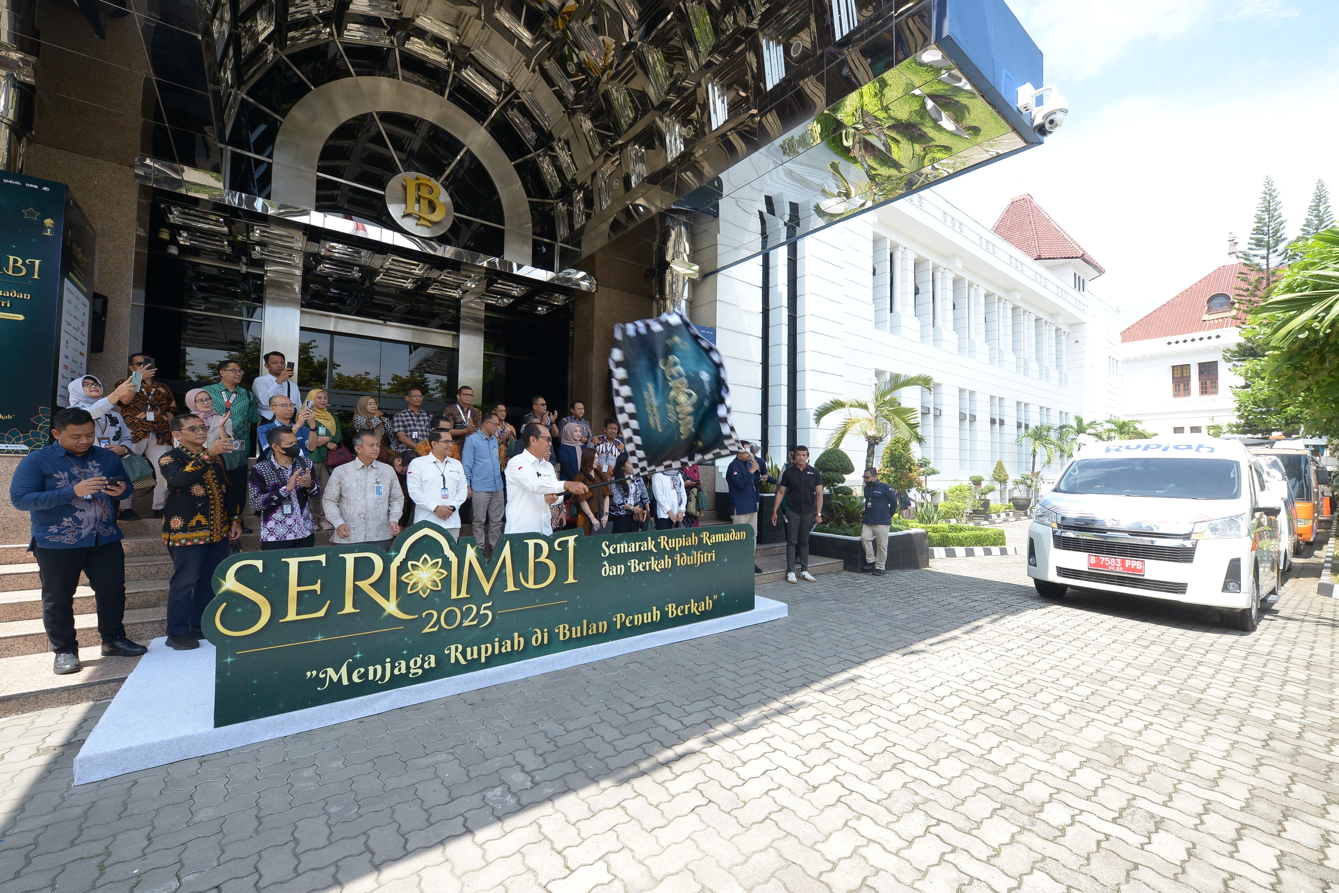 Kantor Perwakilan Bank Indonesia DIY saat merilis kegiatan Semarak Rupiah Ramadan dan Berkah Idul Fitri 2025 dengan tema