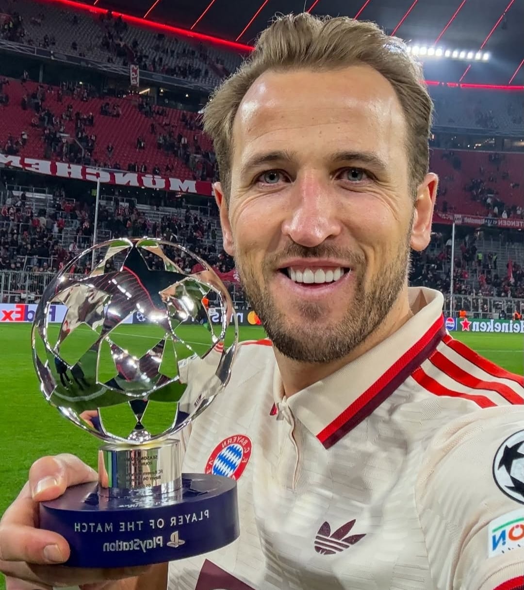 Harry Kane sandang player of the match dalam kemenangan Bayern Munich atas Bayer Leverkusen pada leg pertama babak 16 besar Liga Champions