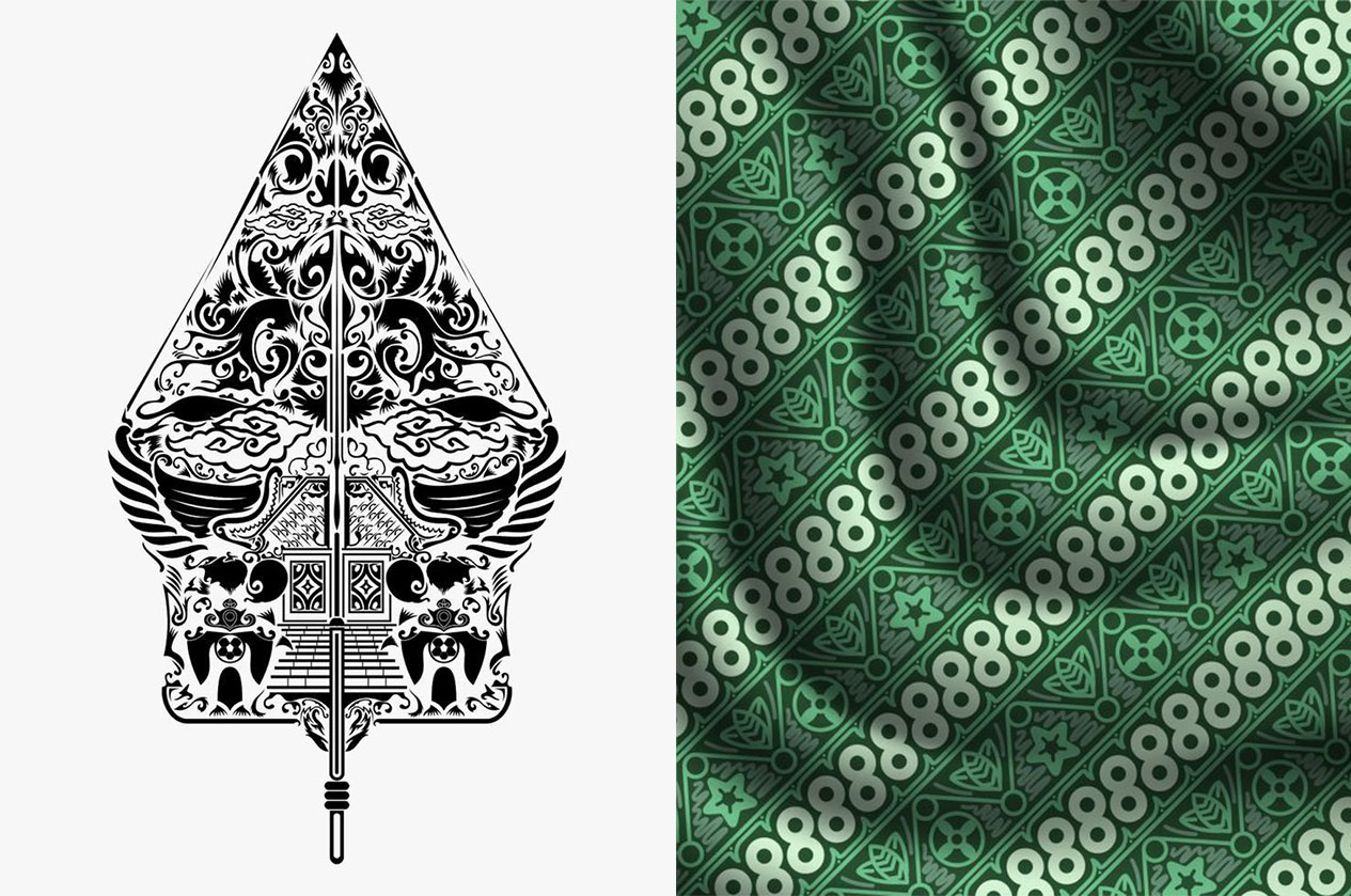 Motif Gunungan dan Geblek Renteng.