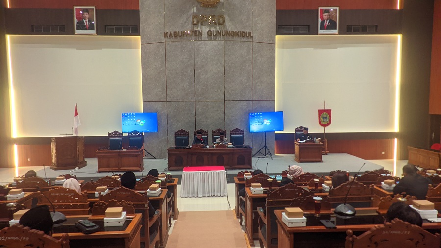 Rapat Paripurna DPRD Gunungkidul pada 2024 lalu.