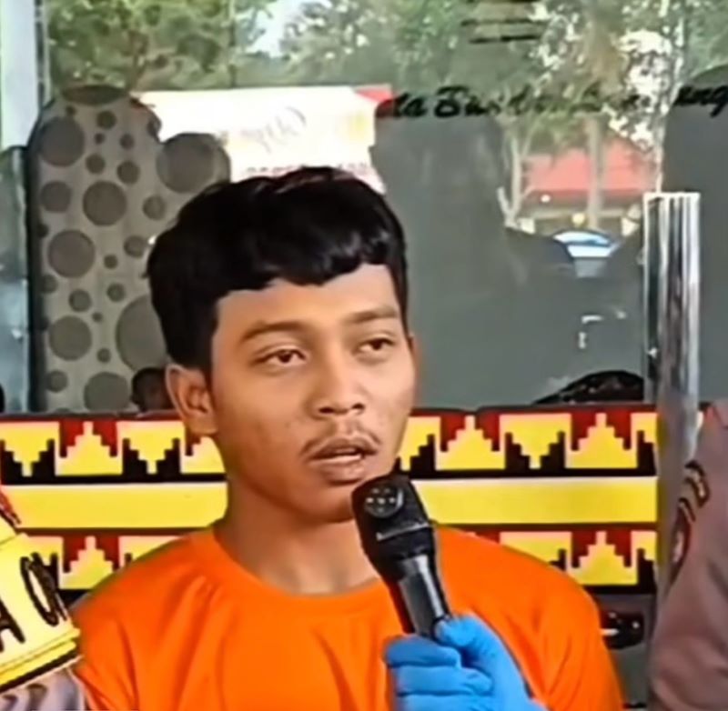 Pemuda IEP (19) Menonjok Tukang Parkir Di Banjar Negara. Foto: T