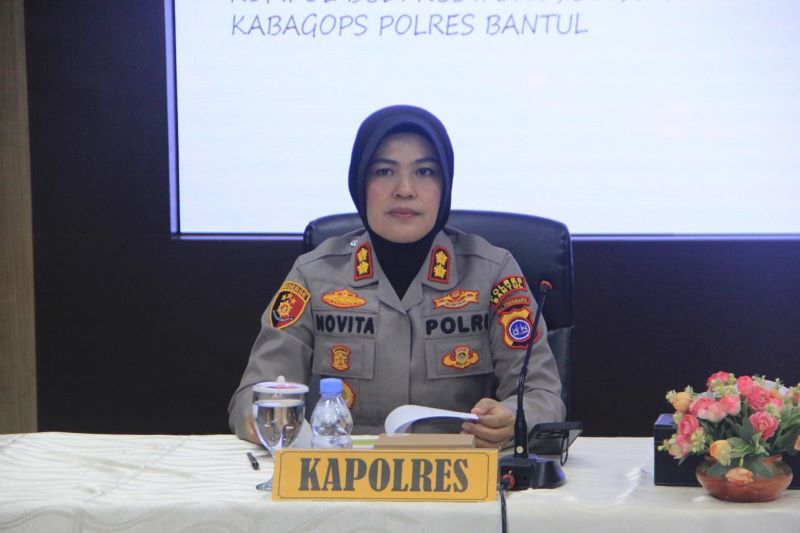 Kapolres Bantul AKBP Novita Eka Sari.&nbsp;