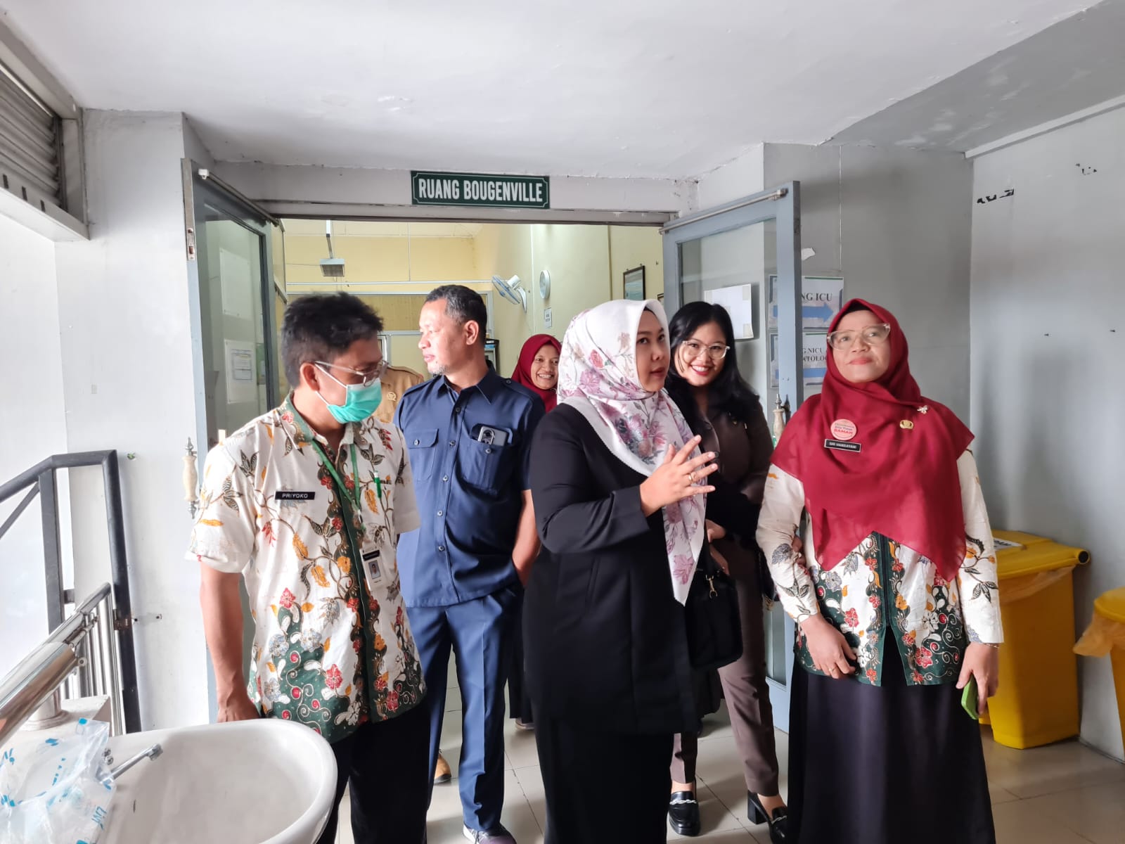 TINJAUAN: Komisi B DPRD Kota Magelang saat melakukan inspeksi mendadak (sidak) di RSUD Budi Rahayu, Rabu (12/3/2025).
