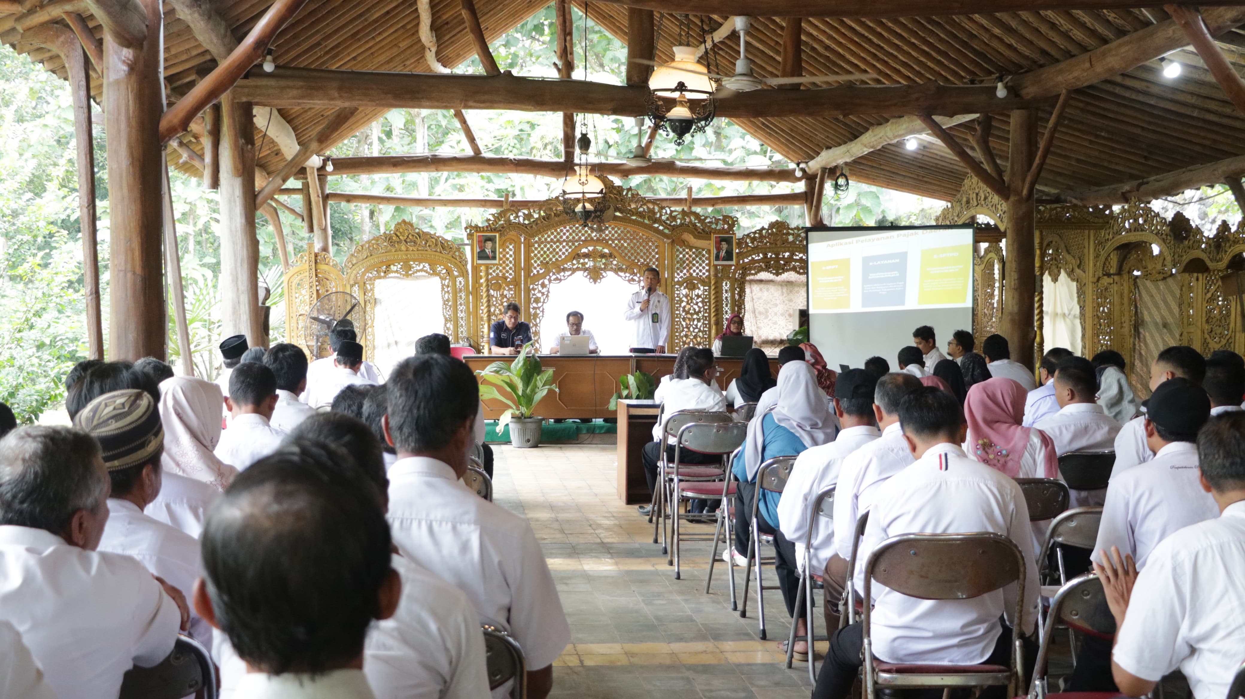 AUDIENSI: Pamong Kalurahan mengikuti pelatihan PBB P2.&nbsp;