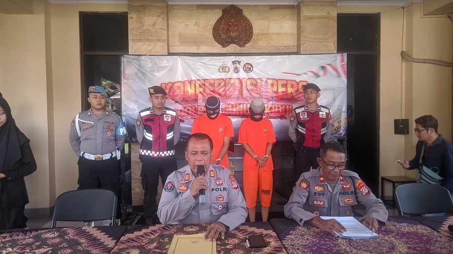 CURANMOR: Pasutri pelaku curanmor di Wonosari, Gunungkidul diamankan kepolisian usai membobol kios Laundry. Pelaku merupakan mantan karyawan kios yang sudah lama mengundurkan diri.