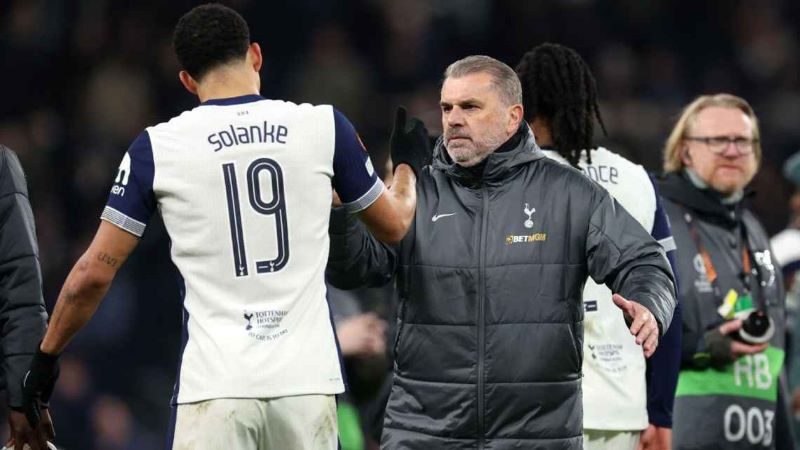 Ange Postecoglou rayakan kemenangan atas AZ Alkmaar yang mengantarakan Tottenham Hotspur ke perempat final Europa League