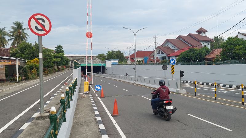 TITIK RAWAN: Lokasi underpass Yogyakarta International Airport (YIA) yang jaraknya berdekatan dengan laut selatan.