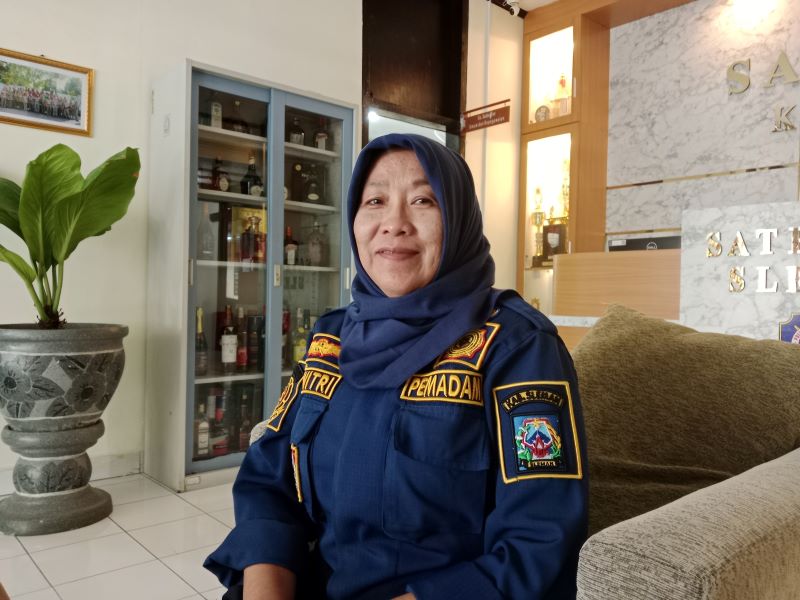Kepala Satpol PP Sleman Shavitri Nurmala Dewi