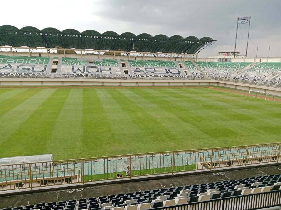 Stadion Maguwoharjo yang telah diresmikan pada Senin (17/3) lalu