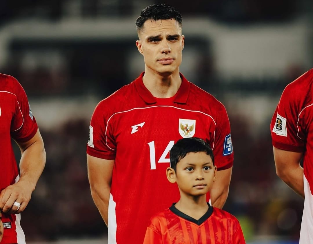 Joey Pelupessy saat menjalani debutnya bersama Timnas Indonesia