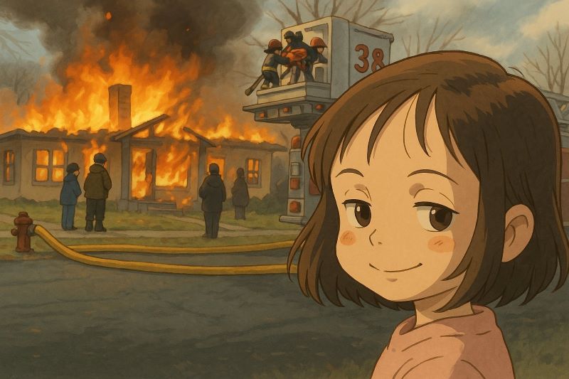 Meme yang diubah menjadi animasi style studio ghibli.