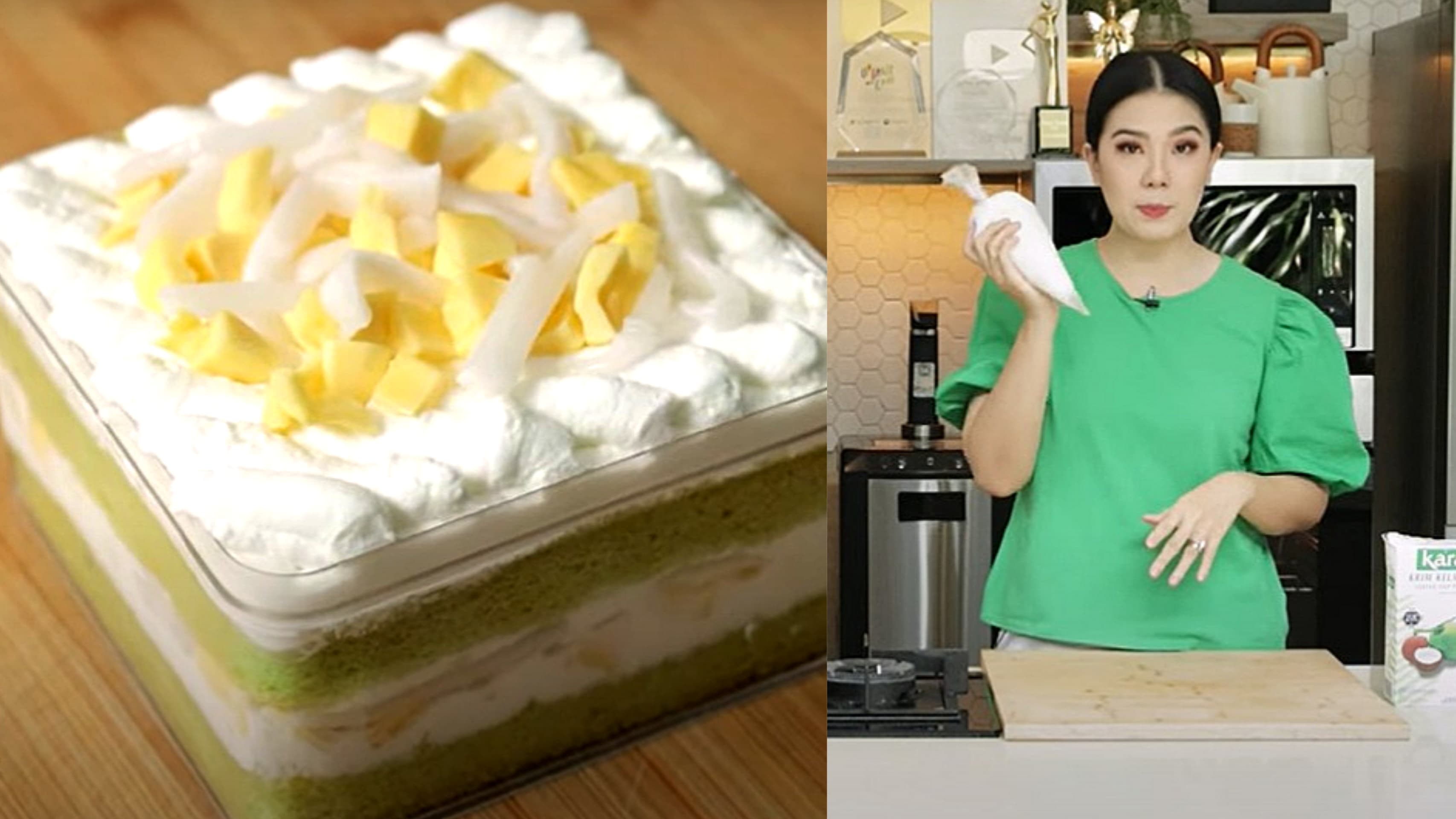 Es teler cake dessert box ala Chef Devina Hermawan. (Youtube: Devina Hermawan)