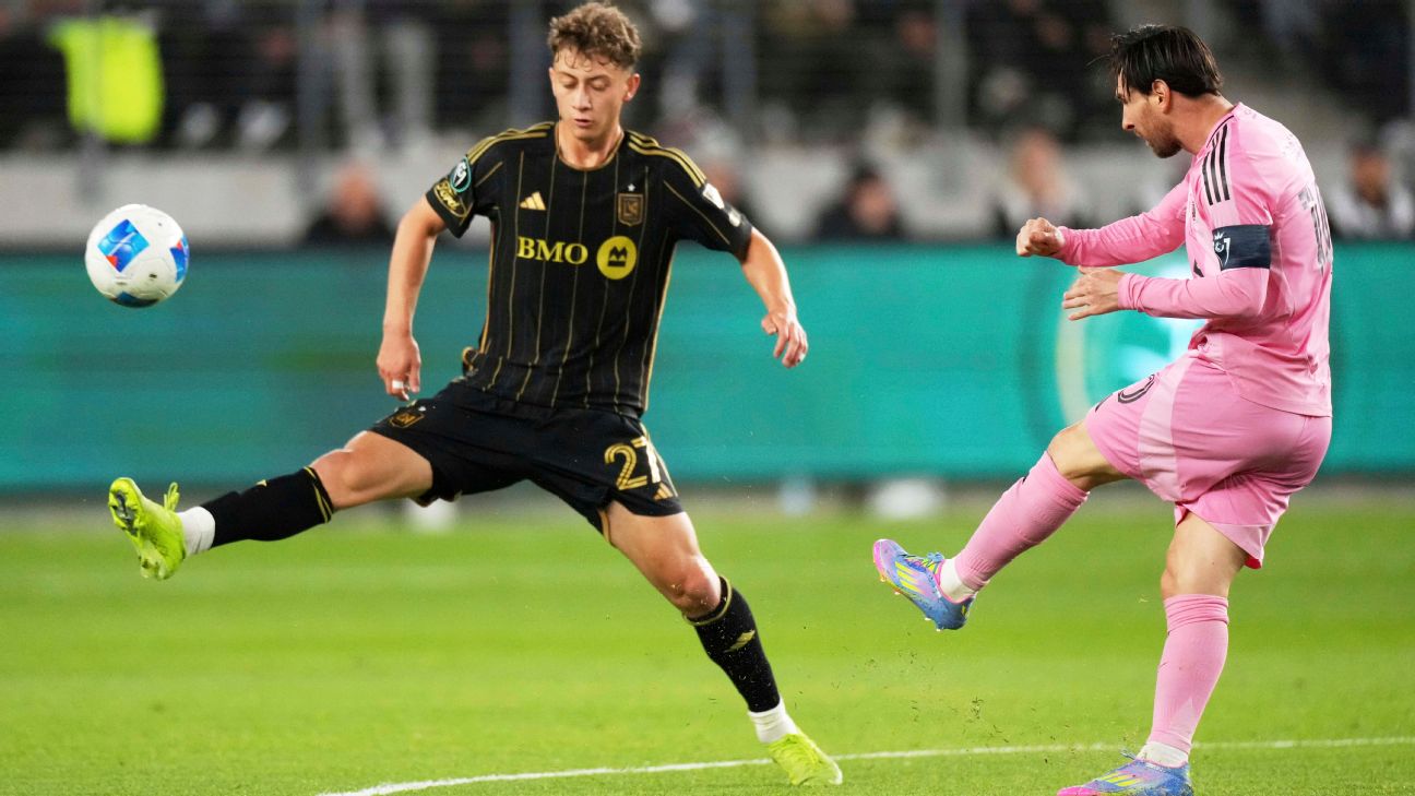 Lionel Messi tampil penuh dalam kekalahan Inter Miami atas Los Angeles FC pada leg pertama babak perempat final Piala Champions CONCACAF