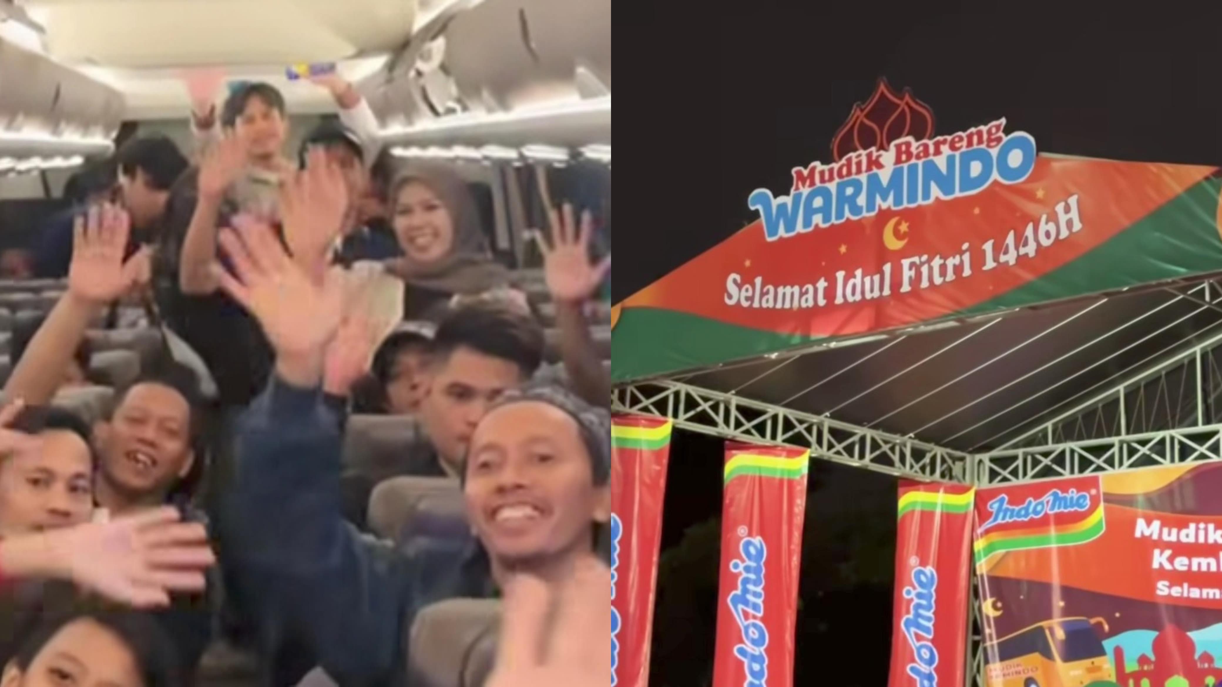 Keberangkatan para pedagang warmindo untuk mudik.