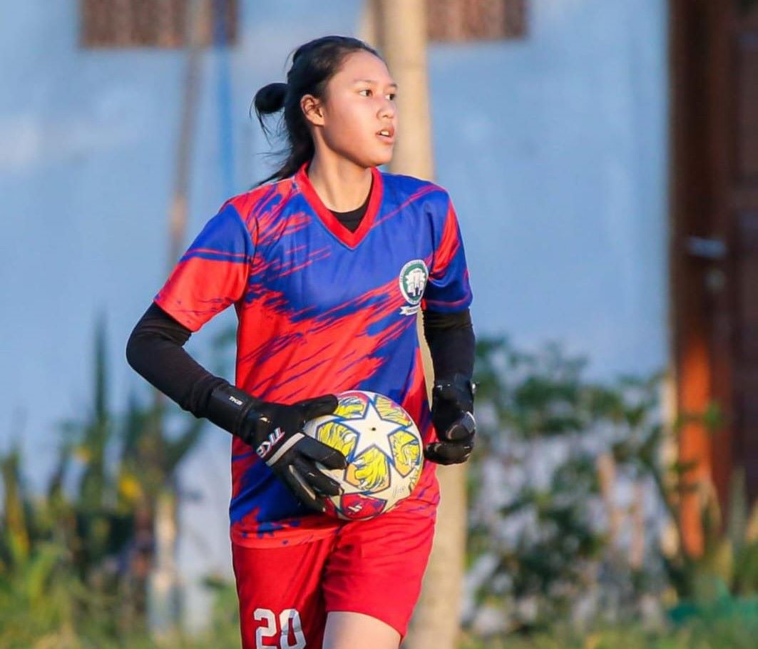 Atlet Putri Mataram Naura Airish Qaisara Rifaldhi yang akan menjalani TC bersama Newland Football Academy untuk berlaga di ajang JSSL Singapor