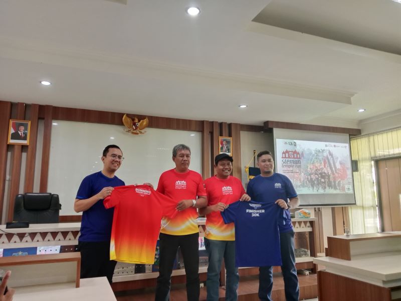 Jumla pers kegiatan Sleman Temple Run pada Rabu (9/4)