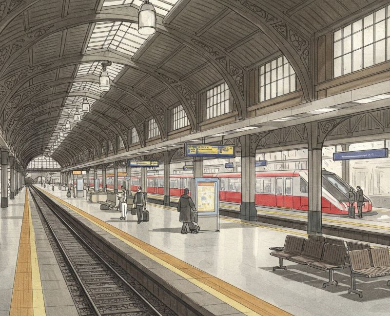 Ilustrasi Stasiun Lempuyangan.