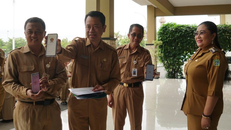 LAUNCHING: Peluncuran program Wulan Panutan oleh Bupati Gunungkidul Endah Subekti Kuntariningsih.