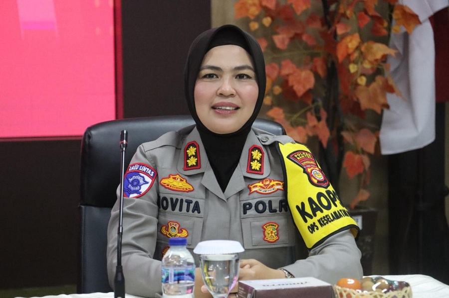 AKPB Novita Eka Sari yang menjabat Kapolres Bantul sejak 2024 sampai sekarang.
