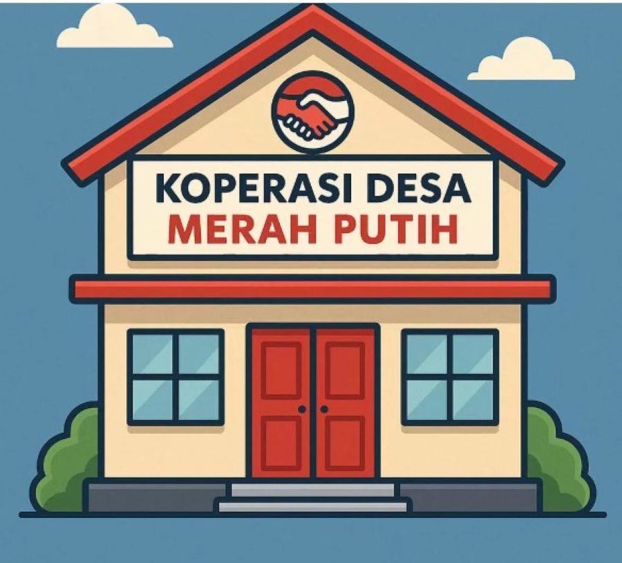 ILUSTRASI: Koperasi merah putih gagasan Presiden Prabowo Subianto.