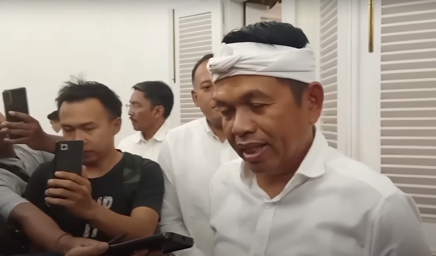 Dedy Mulyadi saat dimintai keterangan soal ancaman pembunuhan.
