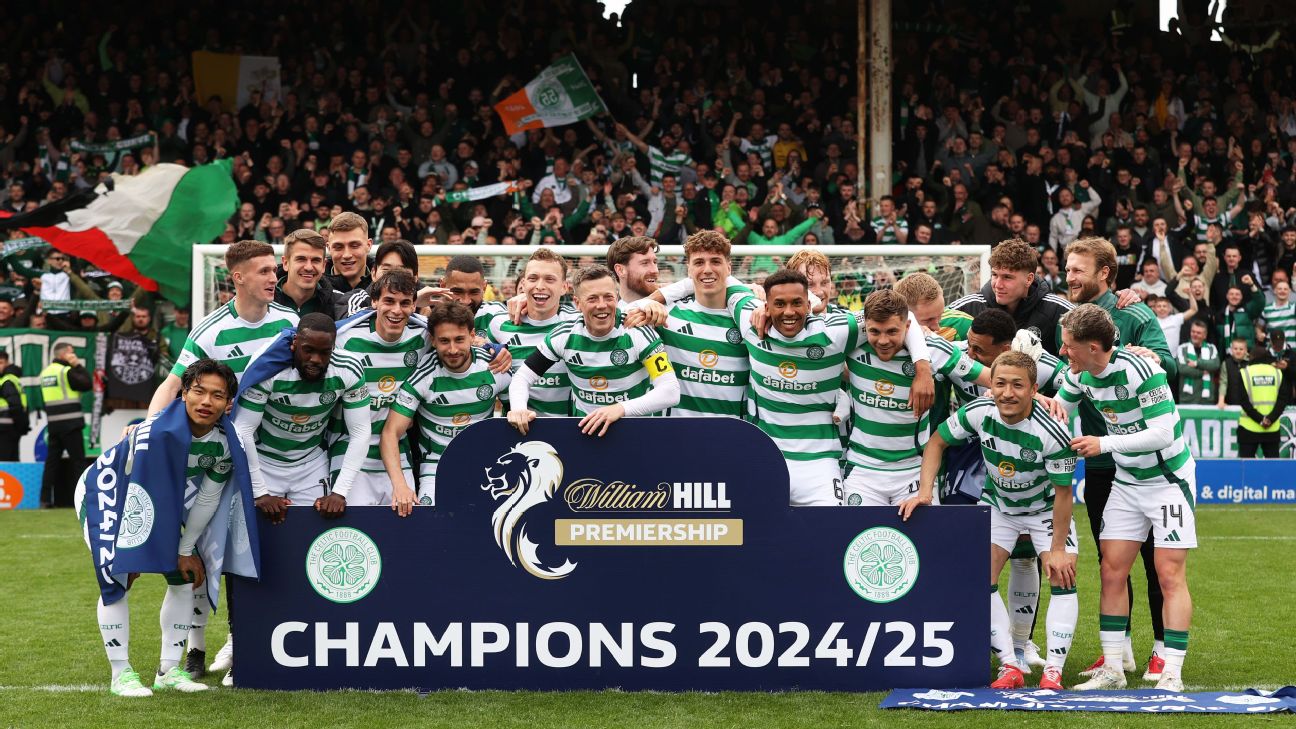 Celtic resmi menjadi juara Liga Skotlandia setelah kemenangan telak 5-0 atas Dundee United