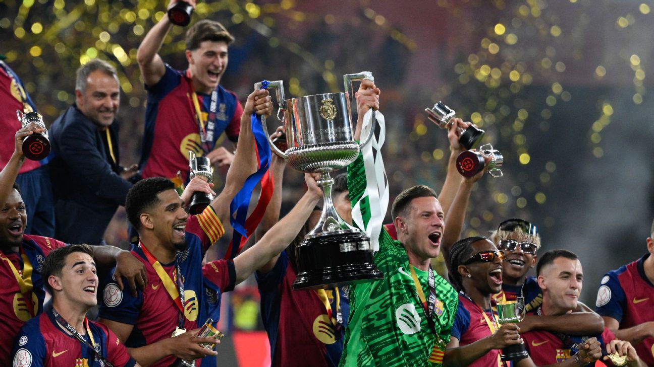 Barcelona resmi menjadi juara Copa Del Rey setelah kalahkan Real Madrid 3-2 di Final