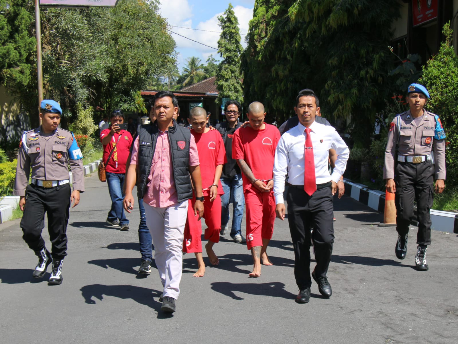 DITANGKAP: Dua kurir sabu berhasil ditangkap Satres Narkoba Polresta Magelang.