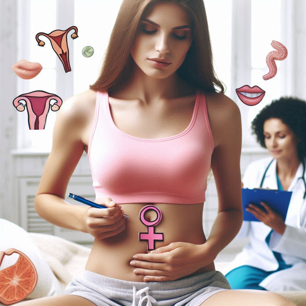 Ilustrasi kesehatan pada perempuan.