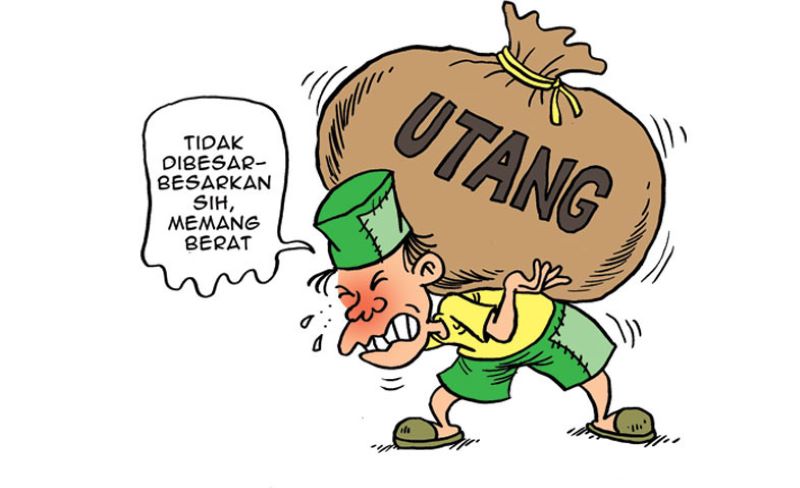 Ilustrasi utang.