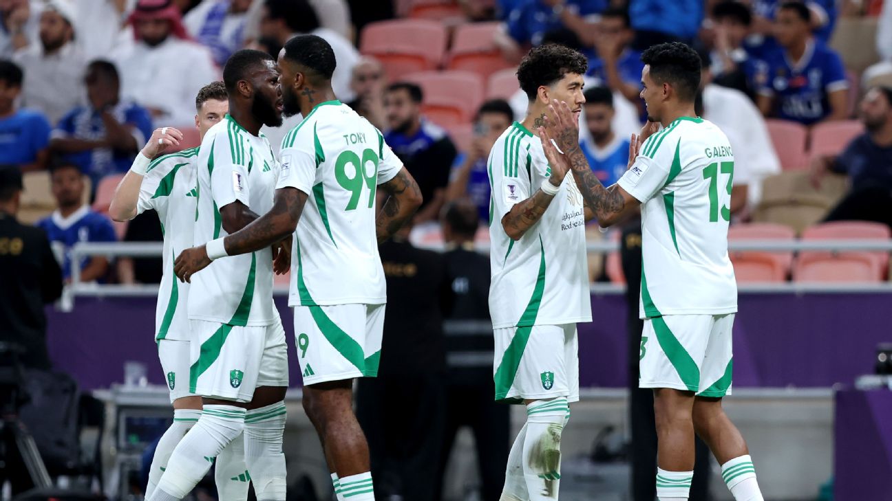 Al Ahli rayakan kemenangan atas Al Hilal untuk memastikan tiket Final Liga Champions Asia