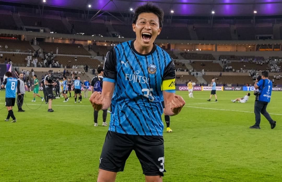Pemain Kawasaki Frontale rayakan kelolosan ke final Liga Champions Asia usai taklukkan Al Nassr
