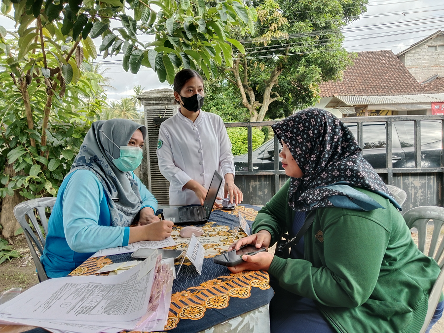 SEHAT: Kegiatan skrining kesehatan. Dinkes Sleman mengimbau perempuan lakukan pemeriksaan dini kanker payudara untuk mencegah penyakit semakin parah.