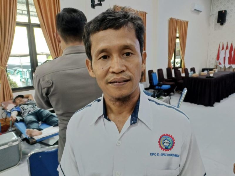Ketua KSPSI Kebumen Akif Fatwal Amin