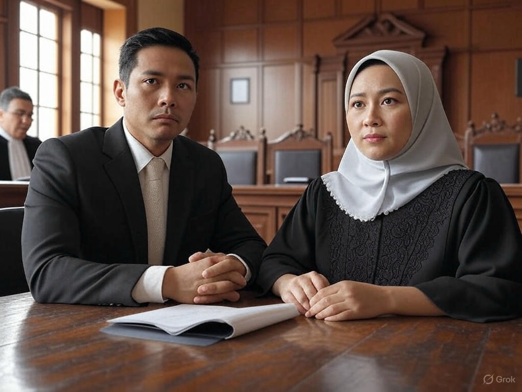 Ilustrasi sidang perceraian.
