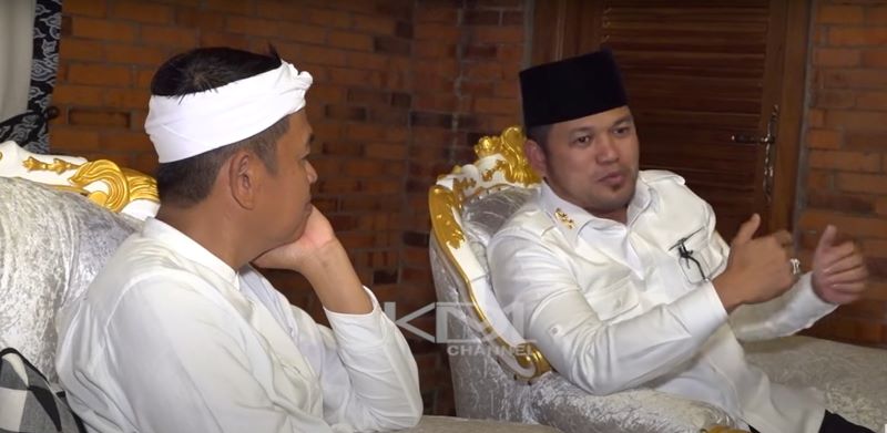 Rudy Mas&rsquo;ud saat berkunjung ke kediaman gubernur Jawa Barat.