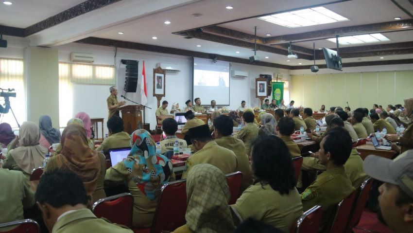 Sesi Musyawarah Perencanaan Pembangunan (Musrenbang) Rancangan Rencana Pembangunan Jangka Menengah Daerah (RPJMD) Pemkab Bantul Tahun 2025&ndash;2029.