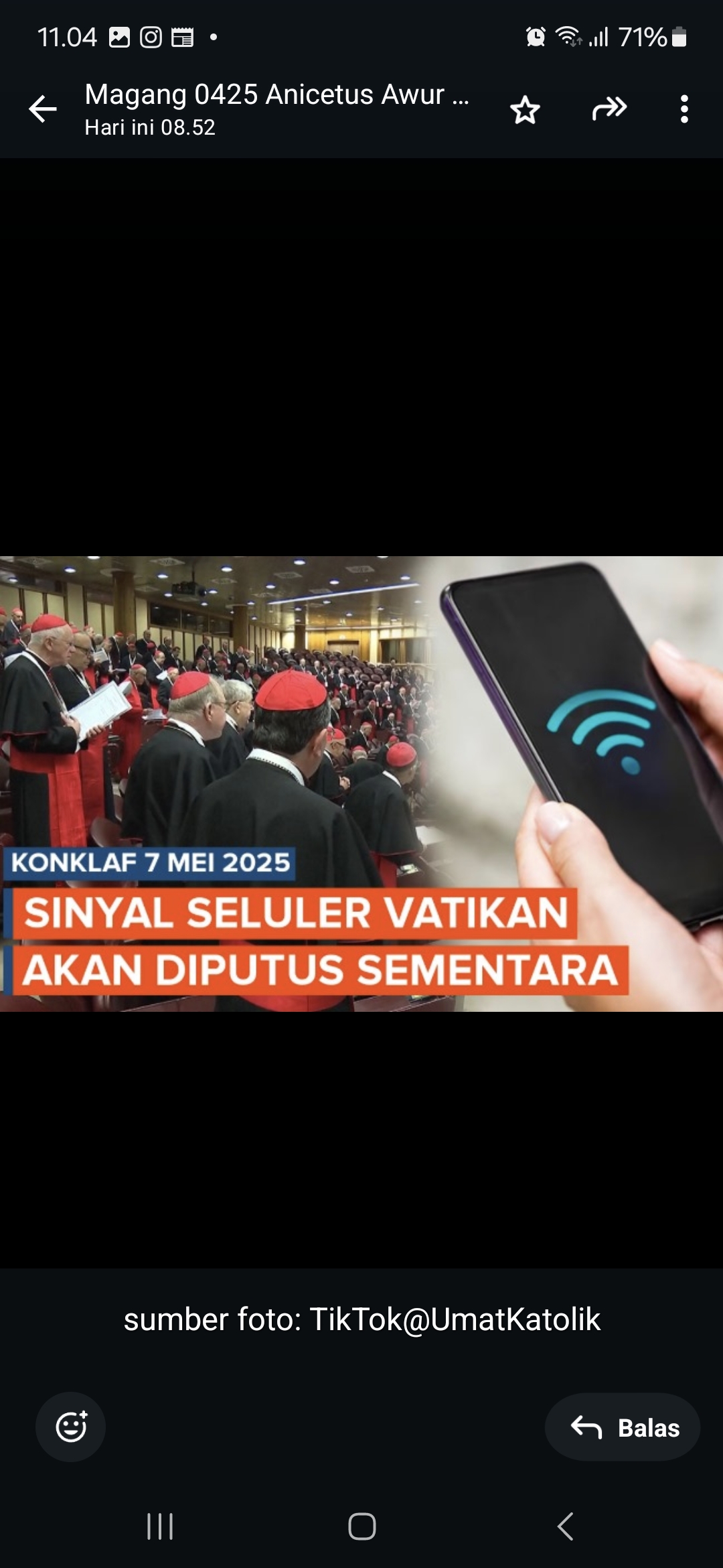 Konklaf Gereja Katolik.