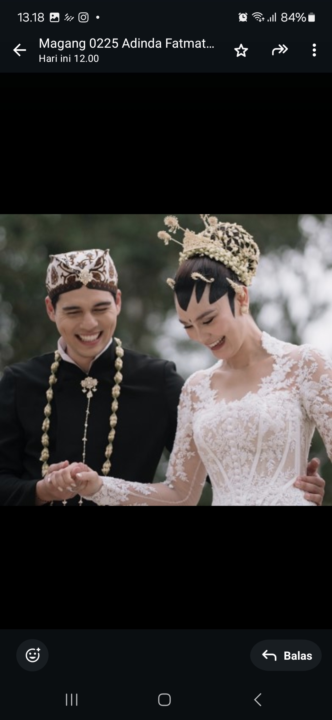 Pernikahan Maxime Boutier dengan Luna Maya.
