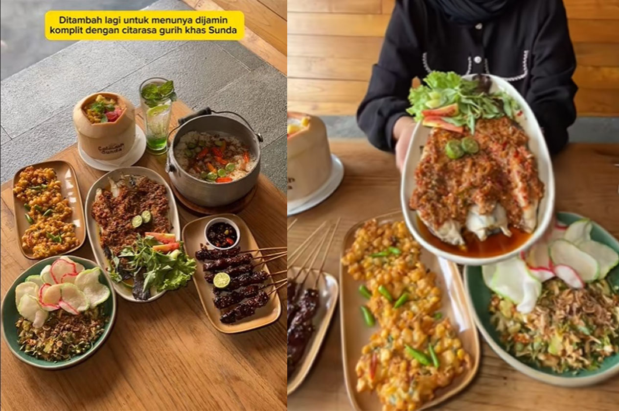 Resto Sunda viral di Yogyakarta.