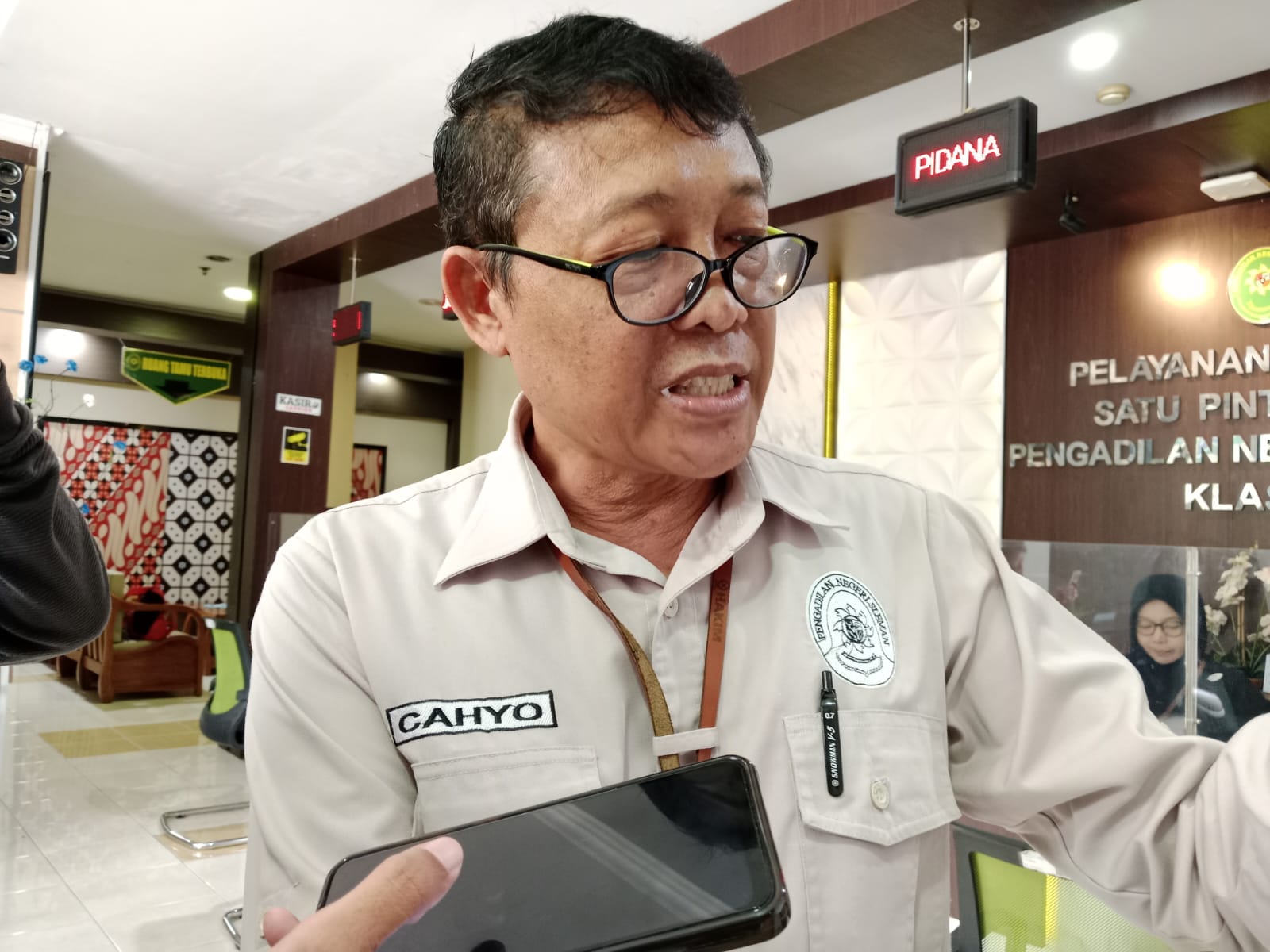 Pejabat Humas Pengadilan Negeri Sleman Cahyono
