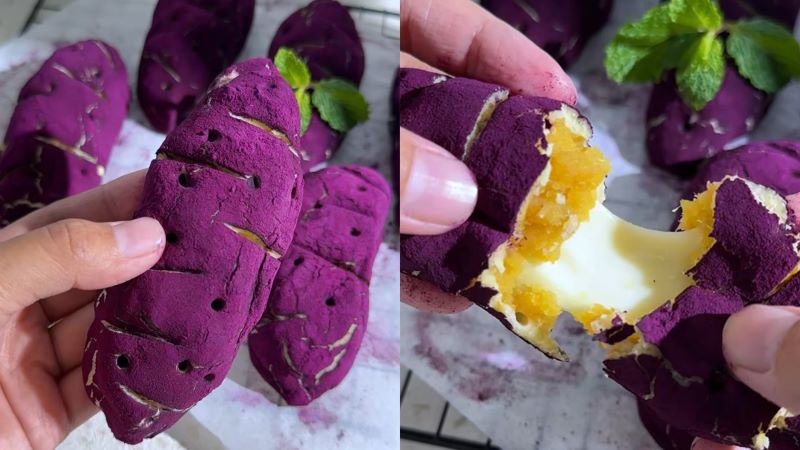 Goguma Ppang (roti ubi korea).