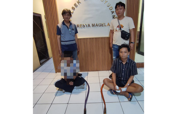 DITANGKAP: Polisi menangkap pelaku tawuran dengan modus laporan palsu di wilayah Kecamatan Mertoyudan.