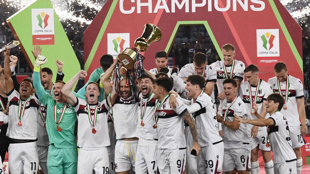 Bologna menjadi juara Coppa Italia setelah kalahkan AC Milan 1-0 di Final