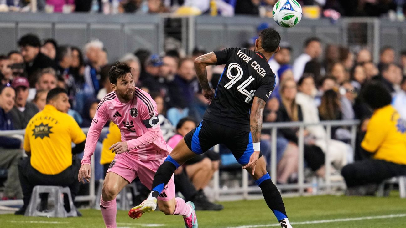 Lionel Messi jalani debut pertama di Bay Area semenjak bergabung ke MLS saat Inter Miami bermain imbang 3-3 lawan San Jose Earthquakes