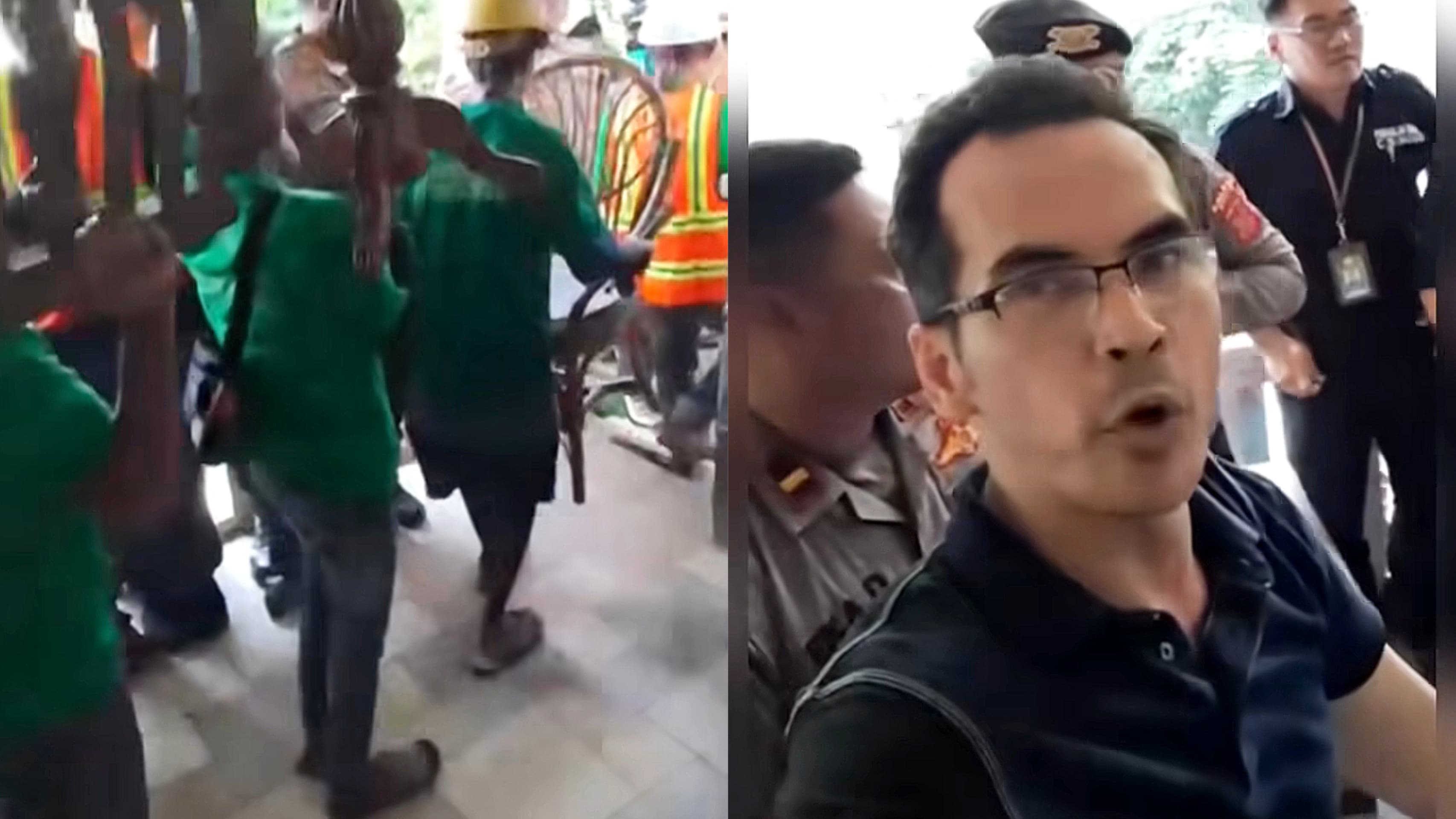 Pembongkaran rumah milik aktor Atalarik Syach oleh aparat kepolisian, pada Kamis (15/5/2025).